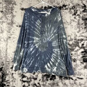 We The Free Sweater Womens Size Small Tie‎ Dye Boat Neck Skinny Sleeve Oversized